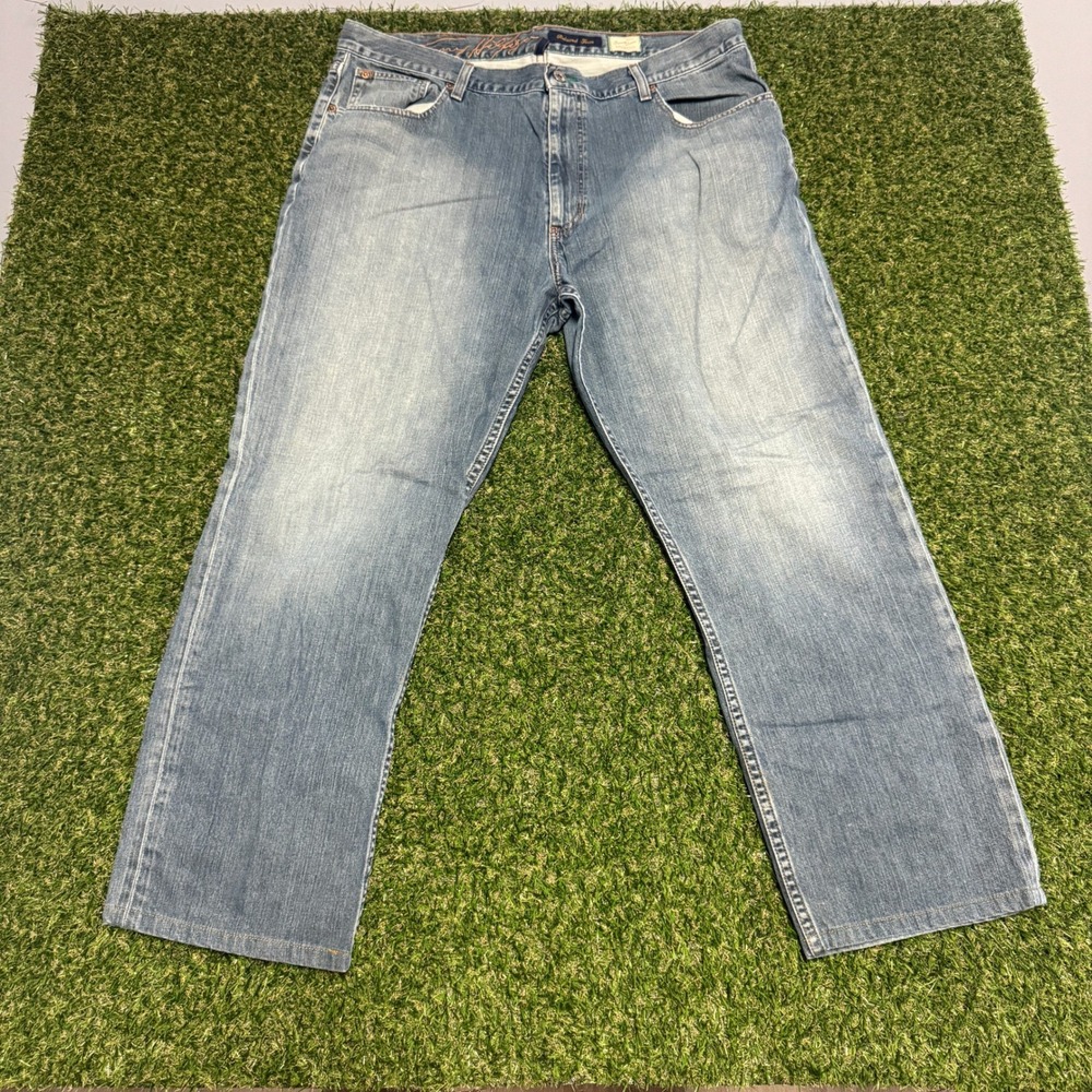 Tommy Hilfiger Relaxed Fit Jeans Mens 40x32 Premium‎ Denim Light Wash Regular